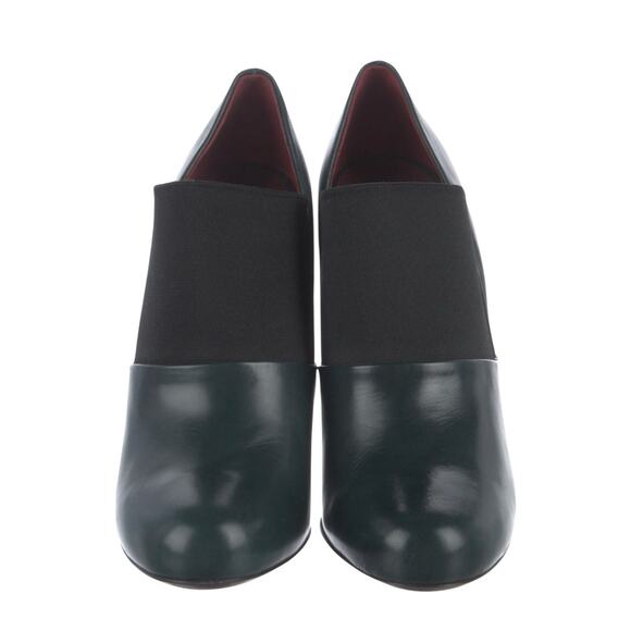 Miu Miu By Prada Teal Stiletto Booties Leather Womens Size US 9 EU 39 - Picture 3 of 9